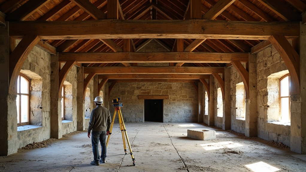 assess historic barn features