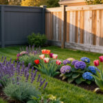 A beautifully cared for exterior fence