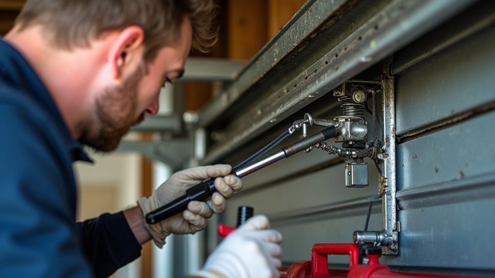 garage door mechanism inspection