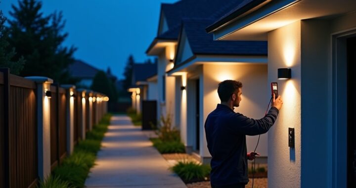 install outdoor security lights