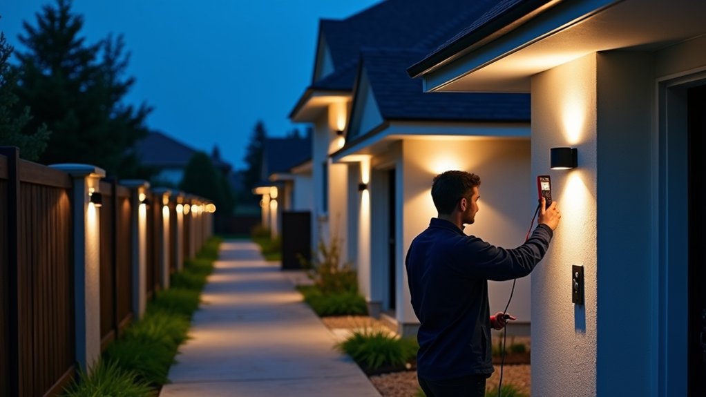 install outdoor security lights