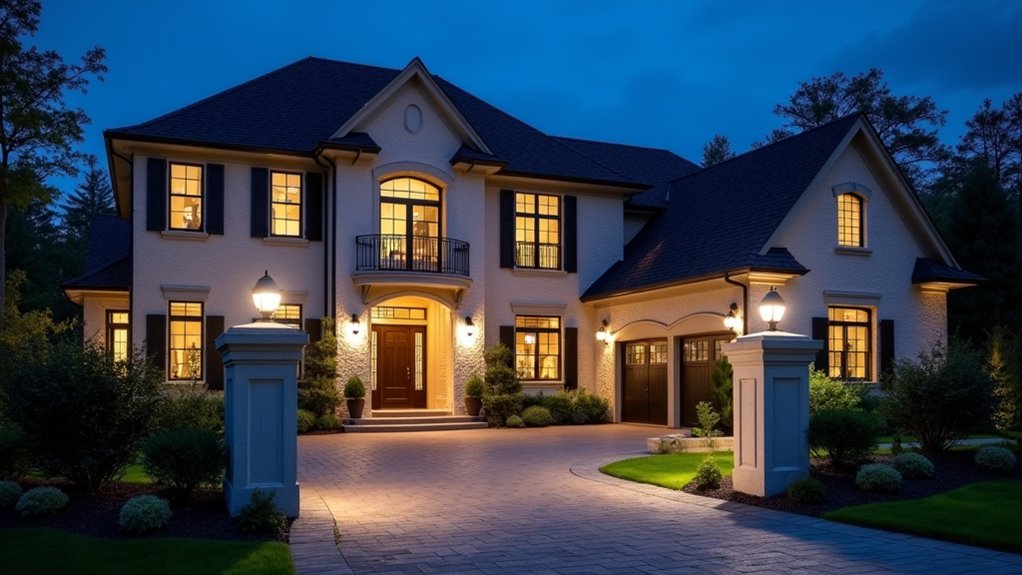 strategic outdoor lighting placement