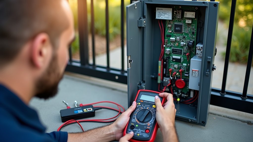 troubleshoot gate system issues