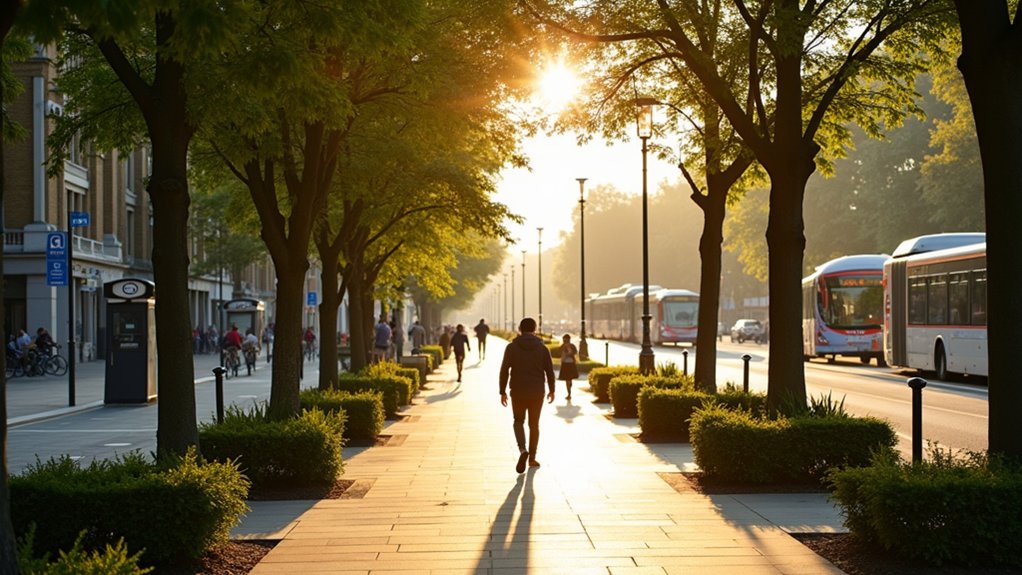 walkable green connected community